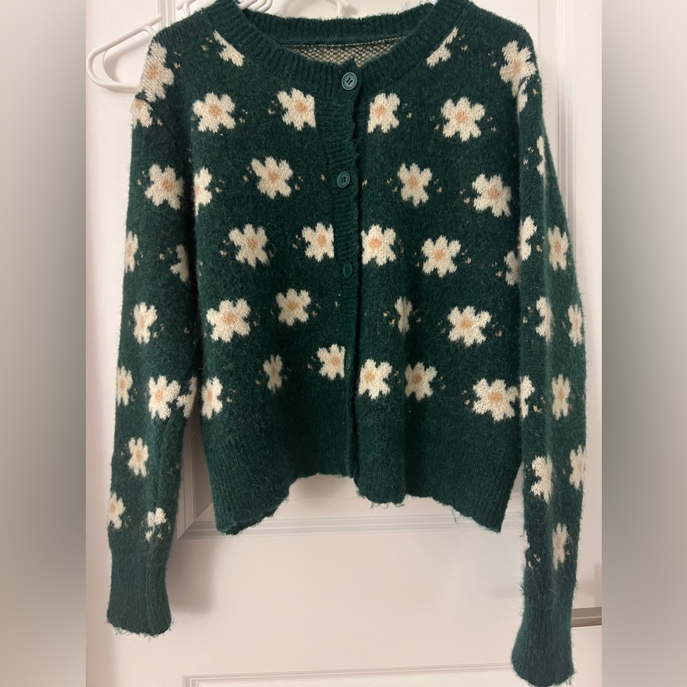 New Korean floral cardigan